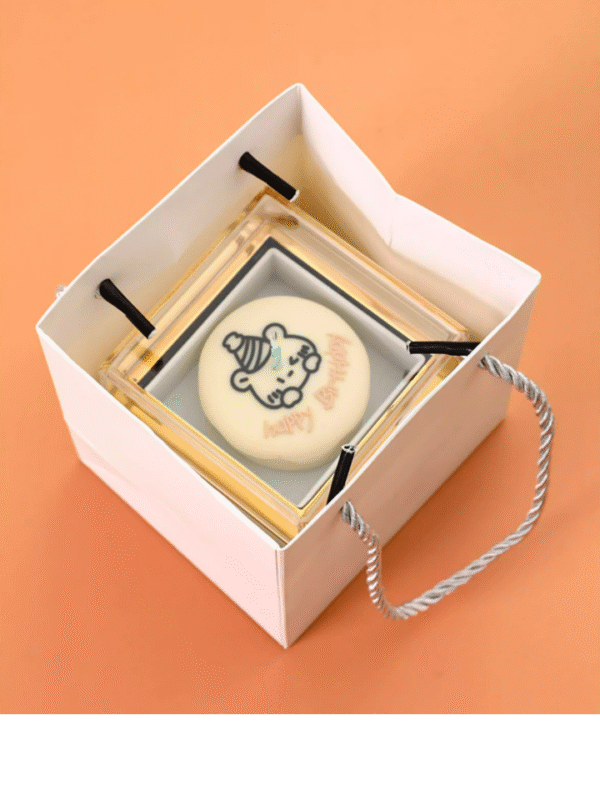 Light candle bear cake surprise rotating ring box - Image 5